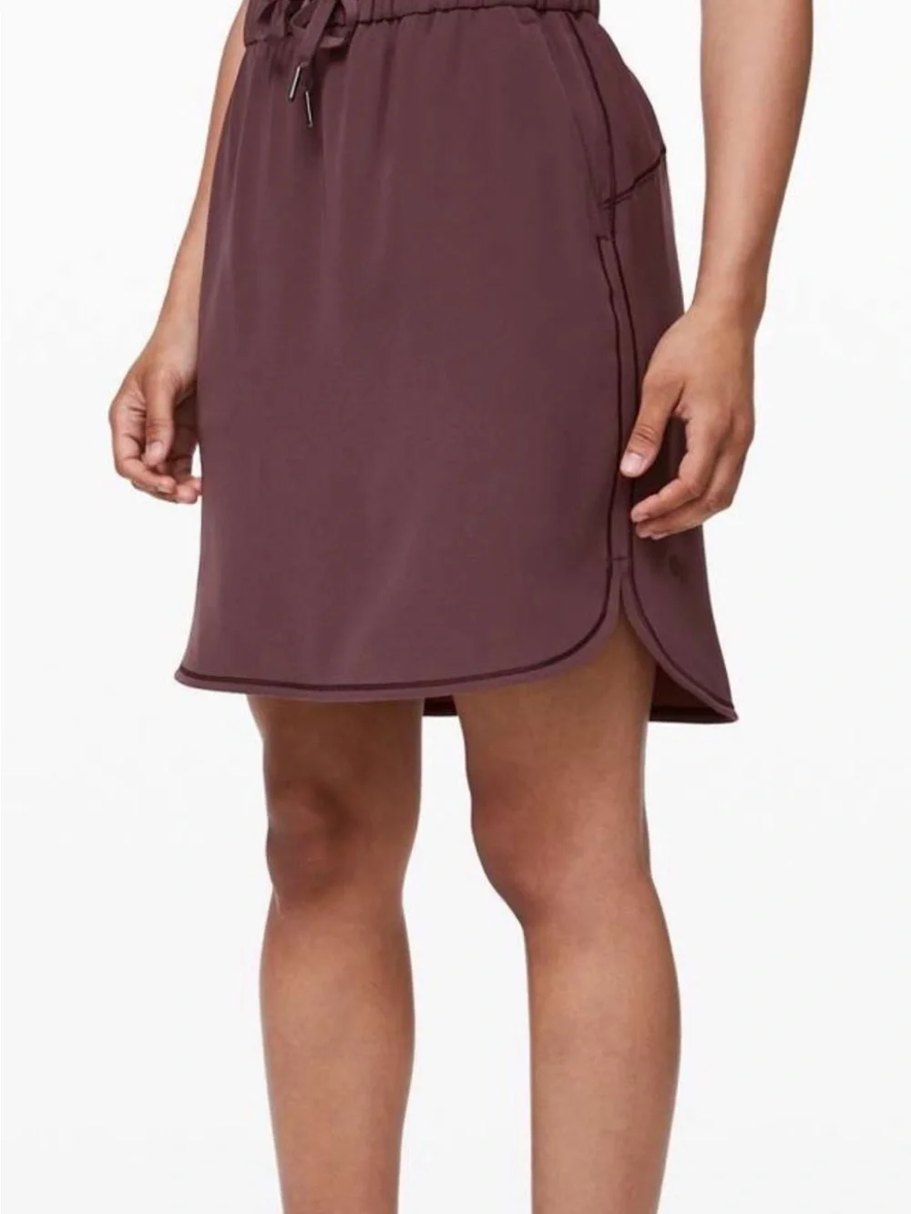 Lululemon On The Fly Skirt *Woven Cherry Cola size 10